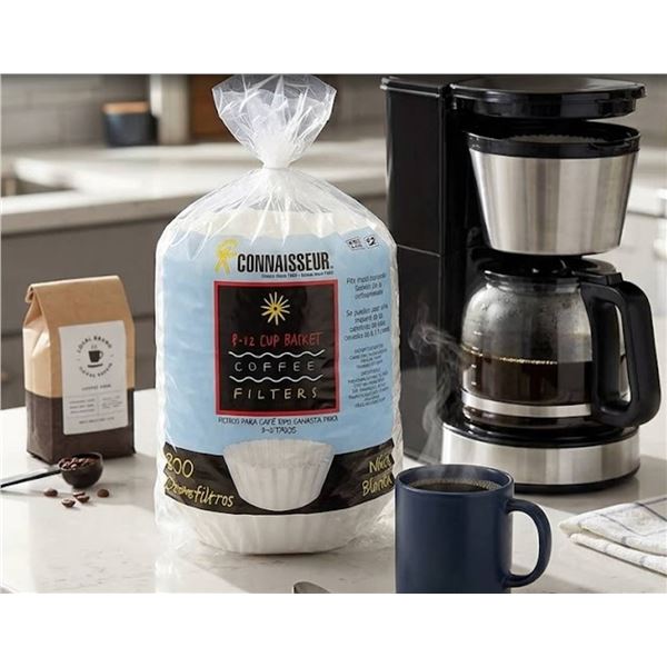 Connaisseur 8-12 Cup Basket Coffee Filters 700ct