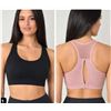 Image 1 : 2 Pack Mondetta Mesh Back Sports Bra Black Pink L/G