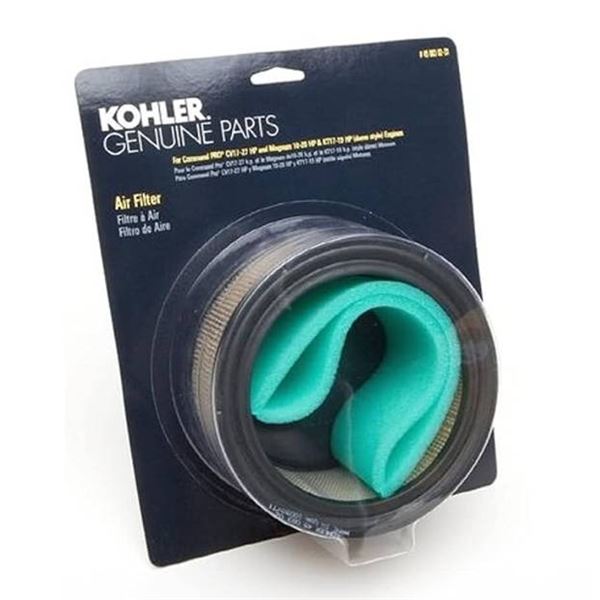 KOHLER 47 883 01-S1 Engine Air Filter with Pre-Cleaner Kit for KT Series Square Style