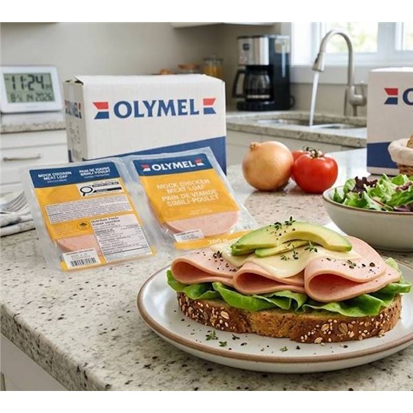 Olymel Mock Chicken Meat Loaf 500g, 7 Packs
