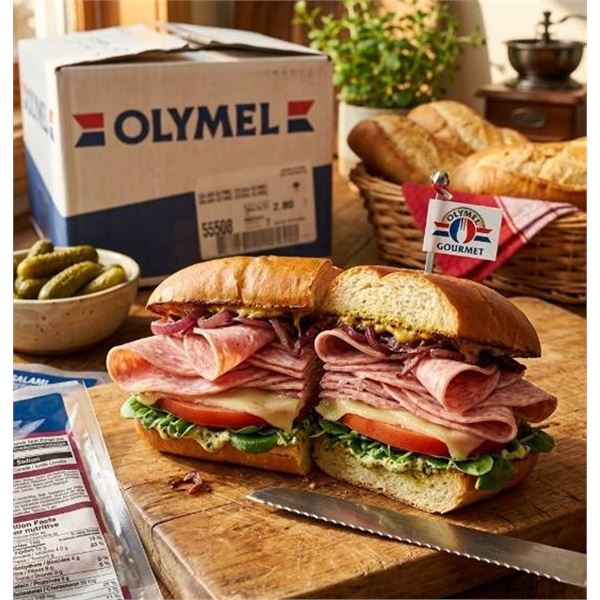 Olymel Salami Sliced Meat 2x400g Packs