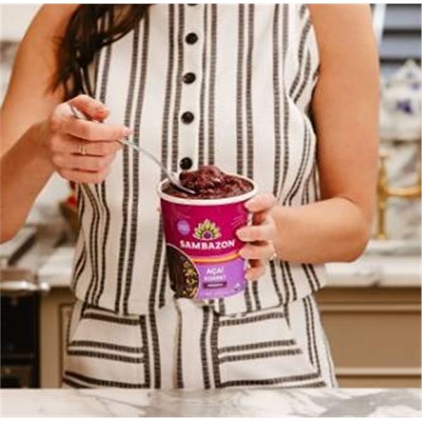 Lot of 8 Sambazon AÃ§aÃ­ Sorbet 473ml Pints Organic