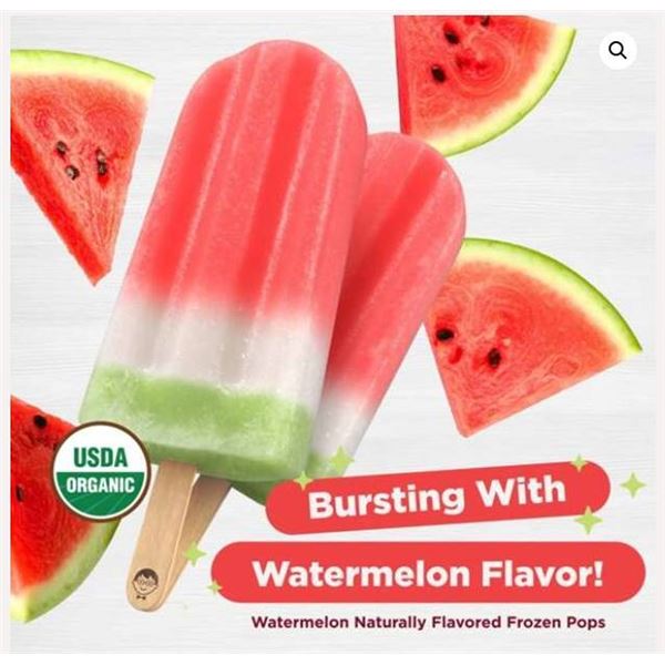 Jonny Pops Organic Watermelon Pops 6x275ml