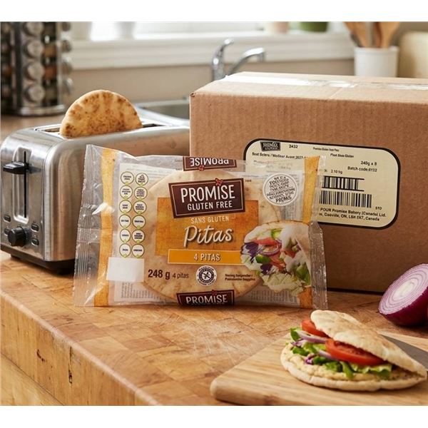 Promise Gluten Free Pitas 8 x 248g Packs