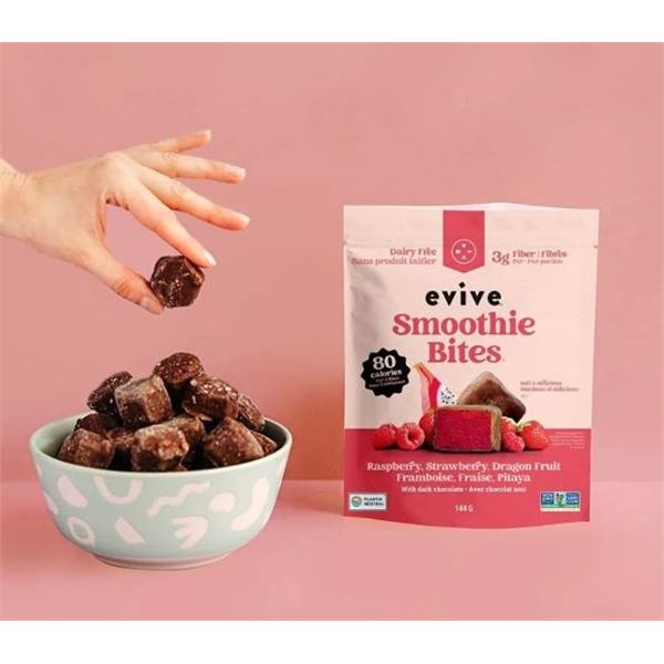 Evive Smoothie Bites Raspberry Strawberry 6x144g