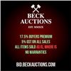 Image 1 : Beck Auctions Inc. Terms & Conditions