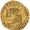 Image 1 : SPAIN, Toledo, gold cob 2 escudos, Philip II, assayer M above mintmark T to left, denomination II to