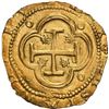 Image 2 : SPAIN, Toledo, gold cob 2 escudos, Philip II, assayer M above mintmark T to left, denomination II to