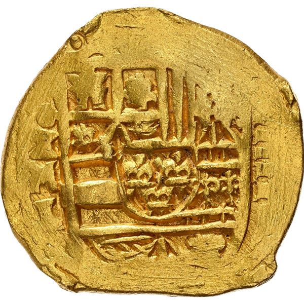 MEXICO, Mexico City, gold cob 4 escudos, Philip V, assayer L (1702-5), box-end cross, extremely rare