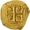 Image 2 : MEXICO, Mexico City, gold cob 4 escudos, Philip V, assayer L (1702-5), box-end cross, extremely rare