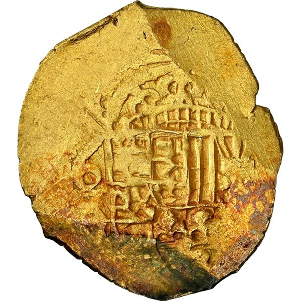 MEXICO, Mexico City, gold cob 1 escudo, Philip V, assayer not visible (L or J, style of 1702-10), bo