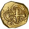 Image 2 : COLOMBIA, Bogotá, gold cob 2 escudos, (1705), no assayer (Arce), Charles II posthumous, NGC MS 64 (1