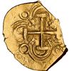 Image 2 : COLOMBIA, Bogotá, gold cob 2 escudos, (1713), no assayer (Arce), Charles II posthumous, NGC MS 63 (1