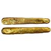 Image 1 : Gold "finger" bar 20, 17.55 oz troy (546 grams), marked with fineness XVIII (18K), foundry or assaye