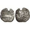 Image 1 : Small silver "splash" ingot, 2.35 oz troy (73.10 grams), no markings (probably contraband), ex-Conce