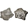 Image 1 : Medium-sized Spanish colonial silver "plata corriente" cut piece with partial tax stamp (early to mi