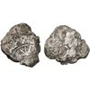 Image 1 : Small Spanish colonial silver "plata corriente" cut piece with partial tax stamp (early to mid-1500s