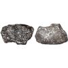 Image 1 : Small Spanish colonial silver "plata corriente" cut piece with partial tax stamp (late 1500s to earl