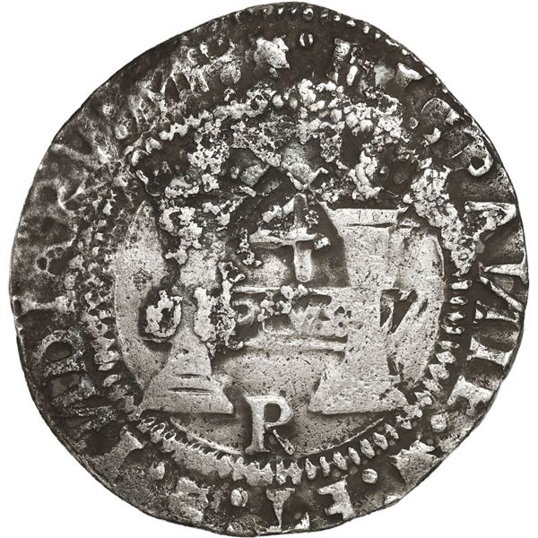 MEXICO, Mexico City, 4 reales, Charles-Joanna, "Early Series," assayer Gothic R (Rincón) at bottom b