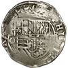 Image 1 : MEXICO, Mexico City, cob 4 reales, Philip II, assayer O below mintmark oM to left.