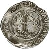 Image 2 : MEXICO, Mexico City, cob 4 reales, Philip II, assayer O below mintmark oM to right.