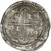 Image 2 : PERU, Lima, cob 8 reales, Philip II, assayer Diego de la Torre, *-oD to left, P-oVIII to right.