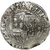 Image 1 : PERU, Lima, cob 4 reales, Philip II, assayer Diego de la Torre, P-4 to left, *-oD to right.