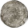 Image 2 : PERU, Lima, cob 8 reales, Philip II, assayer Diego de la Torre, P-8 (open left top) to left, *-oD to