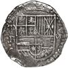 Image 1 : BOLIVIA, Potosí, cob 8 reales, Philip III, assayer R (curved leg), Grade 1.