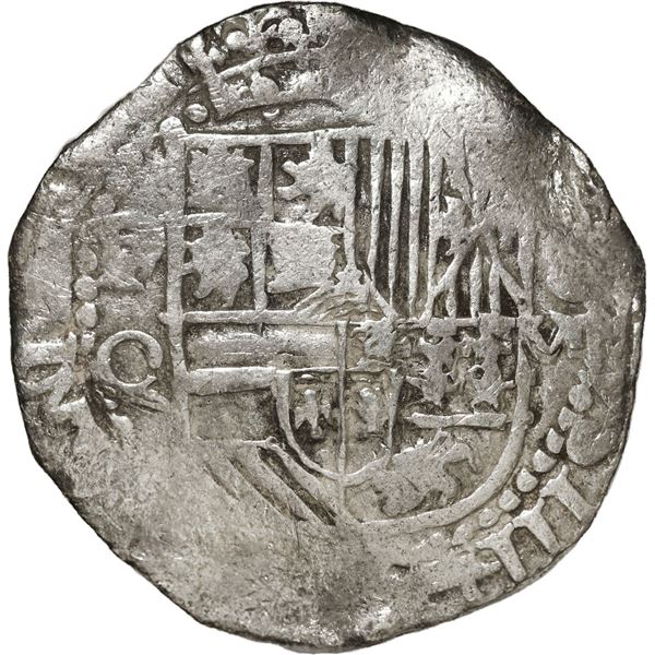 BOLIVIA, Potosí, cob 8 reales, Philip III, assayer Q, Grade 1, ex-Morse.