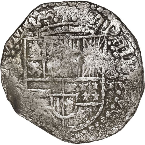 BOLIVIA, Potosí, cob 8 reales, Philip III, assayer Q, Grade 1.
