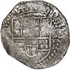 Image 1 : BOLIVIA, Potosí, cob 8 reales, Philip III, assayer Q, Grade 1.
