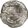 Image 1 : BOLIVIA, Potosí, cob 8 reales, Philip III, assayer M (pre-dated type), Grade 1.