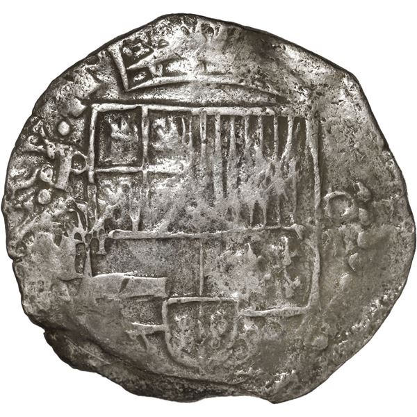 BOLIVIA, Potosí, cob 8 reales, Philip III, assayer M (pre-dated type), quadrants of cross transposed