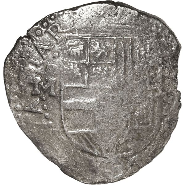 BOLIVIA, Potosí, cob 8 reales, 1617 M, Grade 1, ex-Morse.