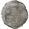 Image 1 : BOLIVIA, Potosí, cob 8 reales, 1620 T, mintmark retrograde P over normal P, Grade 1, ex-Morse.