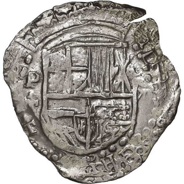 BOLIVIA, Potosí, cob 8 reales, Philip III, assayer T, Grade 1, ex-Morse.