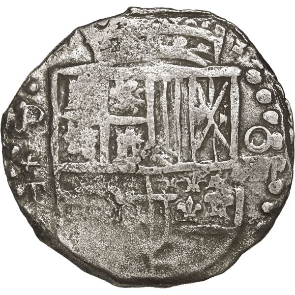 BOLIVIA, Potosí, cob 8 reales, Philip III, assayer T, Grade 1, ex-Morse.