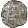 Image 1 : BOLIVIA, Potosí, cob 8 reales, Philip III, assayer T, quadrants of cross transposed, mintmark retrog