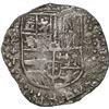 Image 1 : BOLIVIA, Potosí, cob 8 reales, Philip III, assayer T, quadrants of cross transposed, "flat" lions, G