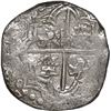 Image 2 : BOLIVIA, Potosí, cob 8 reales, Philip III, assayer T, quadrants of cross transposed, "flat" lions, G