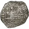 Image 1 : BOLIVIA, Potosí, cob 8 reales, Philip III, assayer T, quadrants of cross transposed, "flat" lions, n