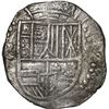 Image 1 : BOLIVIA, Potosí, cob 8 reales, Philip III, assayer not visible, no Grade on certificate.