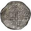 Image 2 : BOLIVIA, Potosí, cob 8 reales, Philip III, assayer not visible, no Grade on certificate.