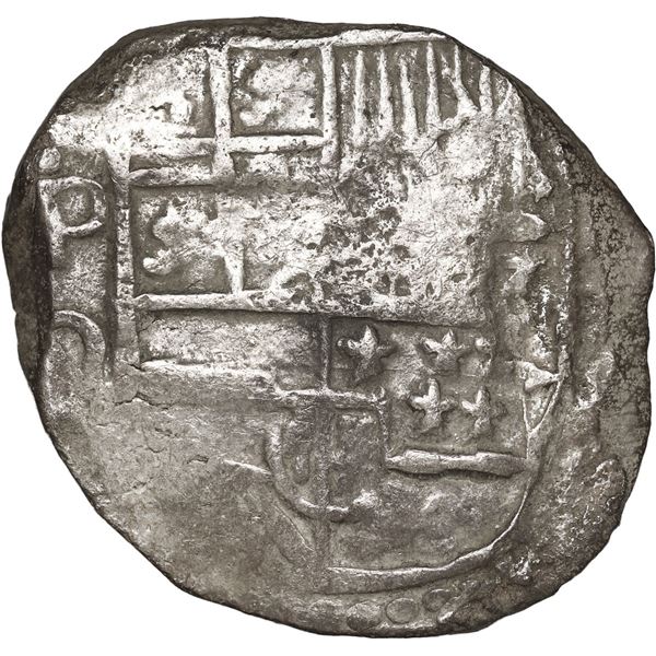 BOLIVIA, Potosí, cob 4 reales, Philip III, assayer Q, Grade 1.