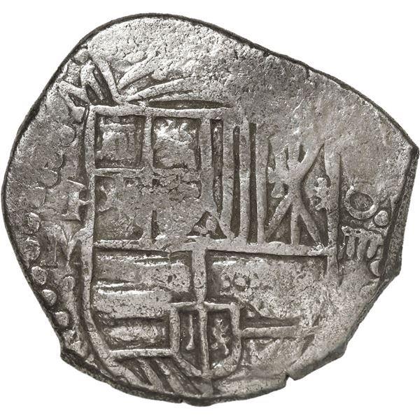 BOLIVIA, Potosí, cob 4 reales, 1617 M, Grade 1, ex-Morse.