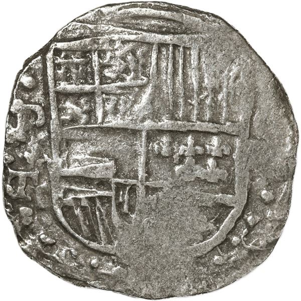 BOLIVIA, Potosí, cob 4 reales, 1619 T, no Grade on certificate.