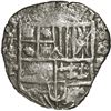 Image 1 : BOLIVIA, Potosí, cob 4 reales, Philip III, assayer T, no Grade on certificate.