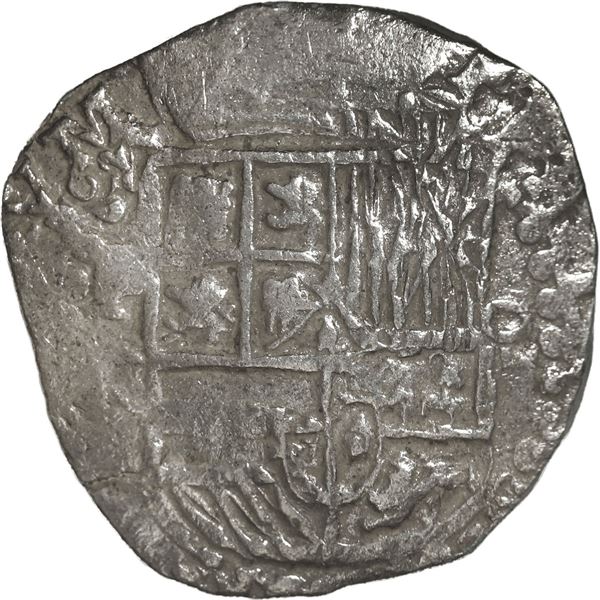 BOLIVIA, Potosí, cob 4 reales, Philip III, assayer not visible, Grade 1, ex-Morse.