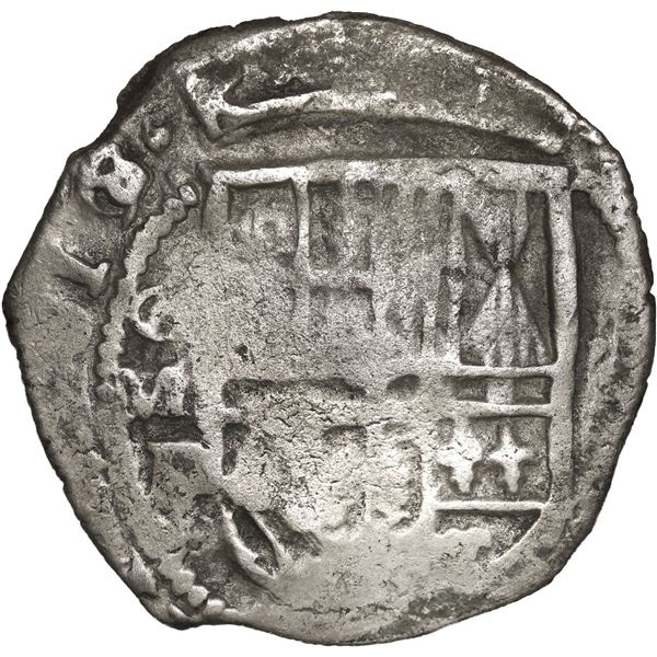 MEXICO, Mexico City, cob 2 reales, 1619/8/7 D/F, very rare, Grade 1.
